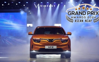 Xe Xanh: VinFast VF 8 nhận 5 giải thưởng của tổ chức đánh giá xe mới ASEAN NCAP 2024